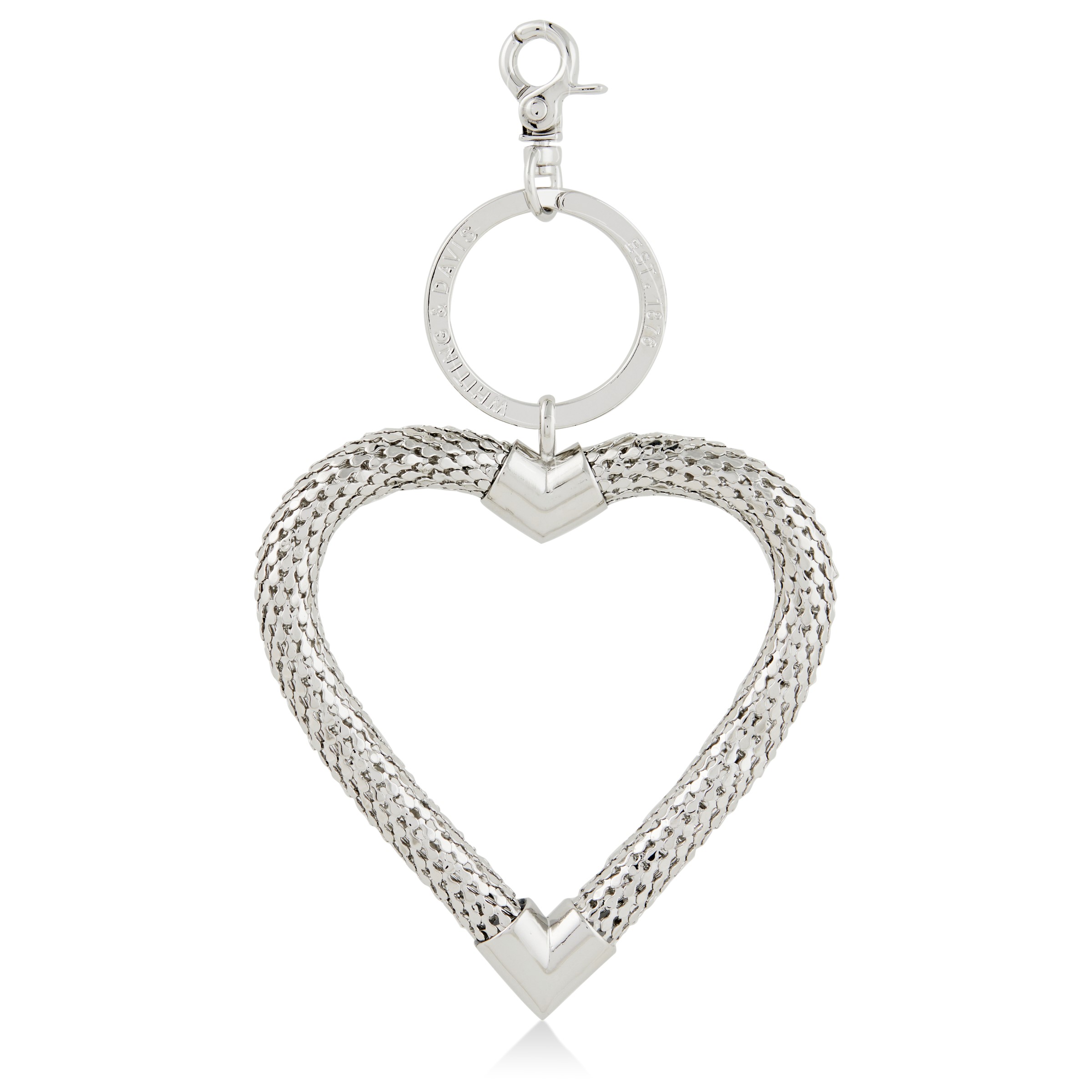 Heart Keychain Clip - Whiting and Davis Collection