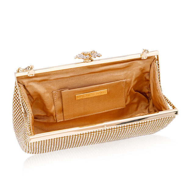 All Over Crystal Flower Clutch - Image 3