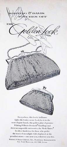 Mesh whiting and davis co online bags